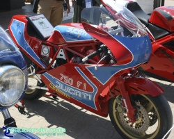 1983 Ducati TT1 Right Side: Right side view of the wonderfully restored 1983 Ducati 750cc TT1.